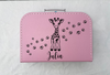Bonvibes-Giftshop Koffertje met naam | Cute giraf | Roze