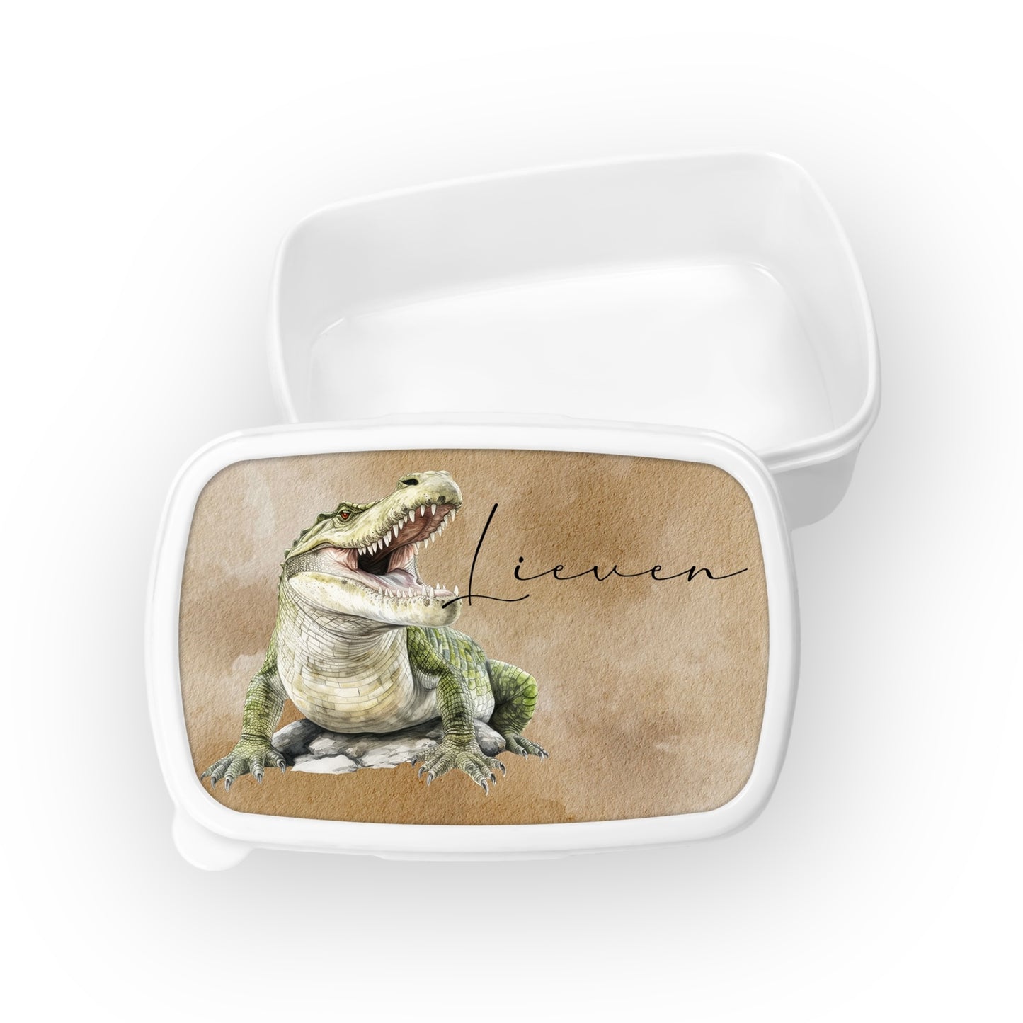 Lunchbox met naam | Krokodil