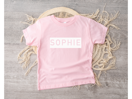 Bonvibes-Giftshop T-shirt met naam | BALK met naam kleur roze