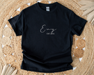 Bonvibes-Giftshop T-shirt met naam | Geboortejaar kleur zwart
